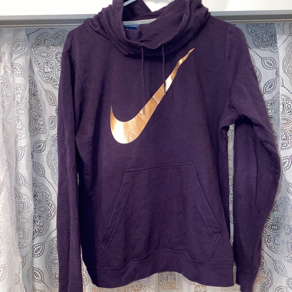 Purple Nike cowlneck hoodie